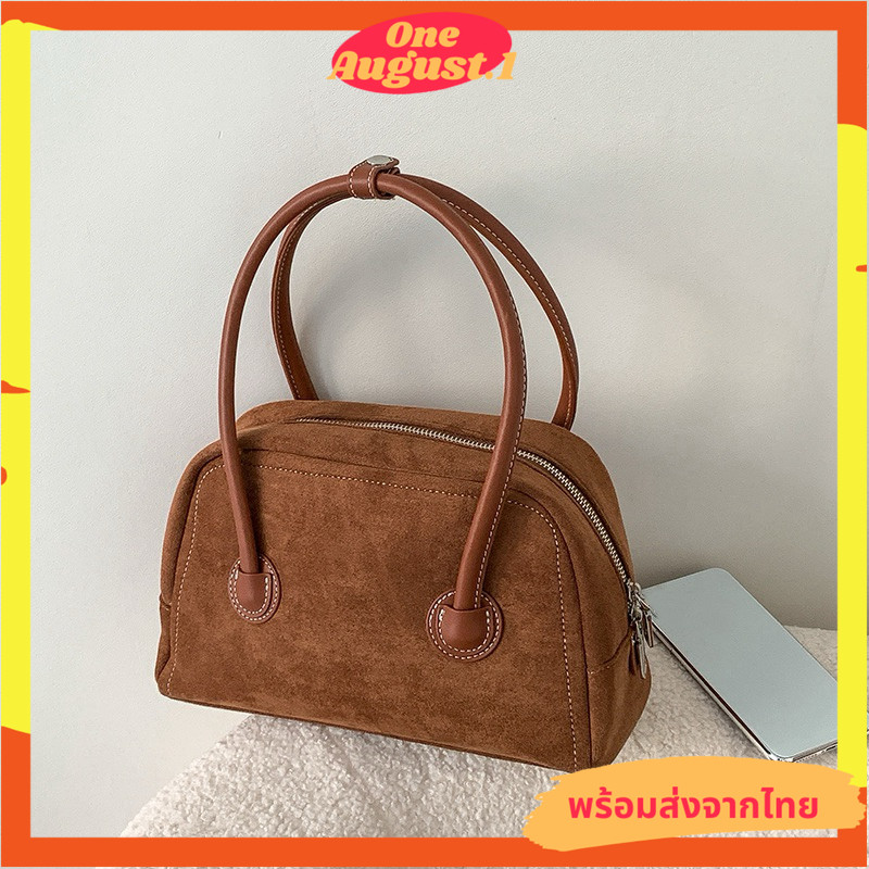 พร้อมส่งจากไทย กระเป๋าหนังกลับทรงสวยสำหรับถือสไตล์เกาหลี S032