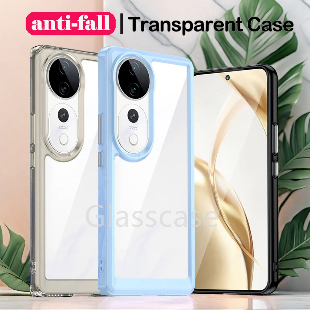 Vivo V40 pro 2024 สําหรับ Vivo V40 pro V40pro VivoV40 VivoV40pro 5G Anti-Scratch โปร่งใสแฟชั่นเคสโทร