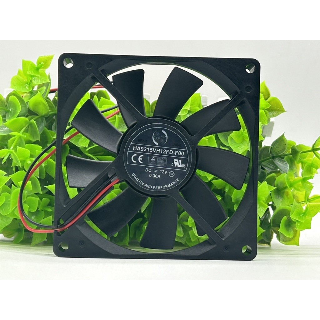 พัดลมระบายความร้อนบางพิเศษ Ha9215vh12fd-f00 9015 ขนาด 9 ซม. 12v 0.36a 2 สาย 90x90x15m