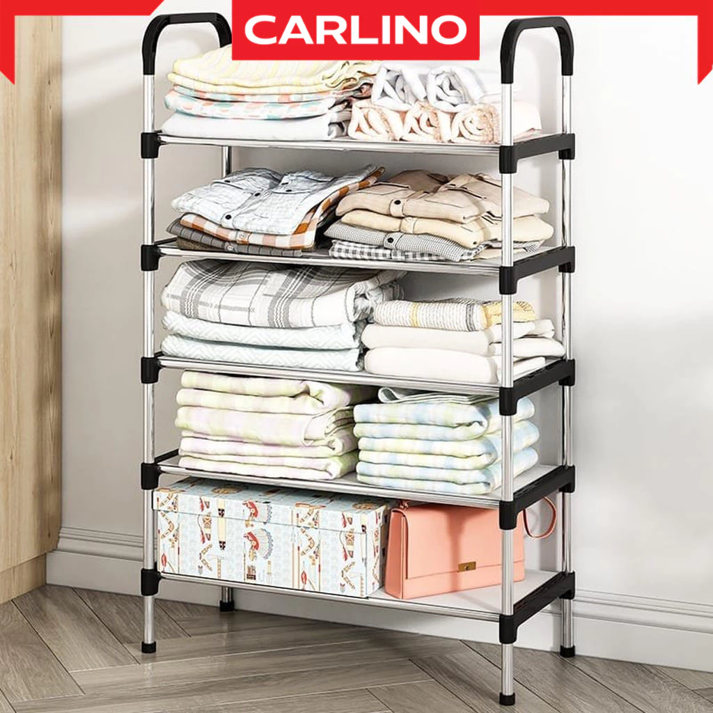 ลดล้างสต็อค!!!! ชั้นวางรองเท้าสแตนเลส 3-8 ชั้น/ Max Shoe Rack thumbnail 3