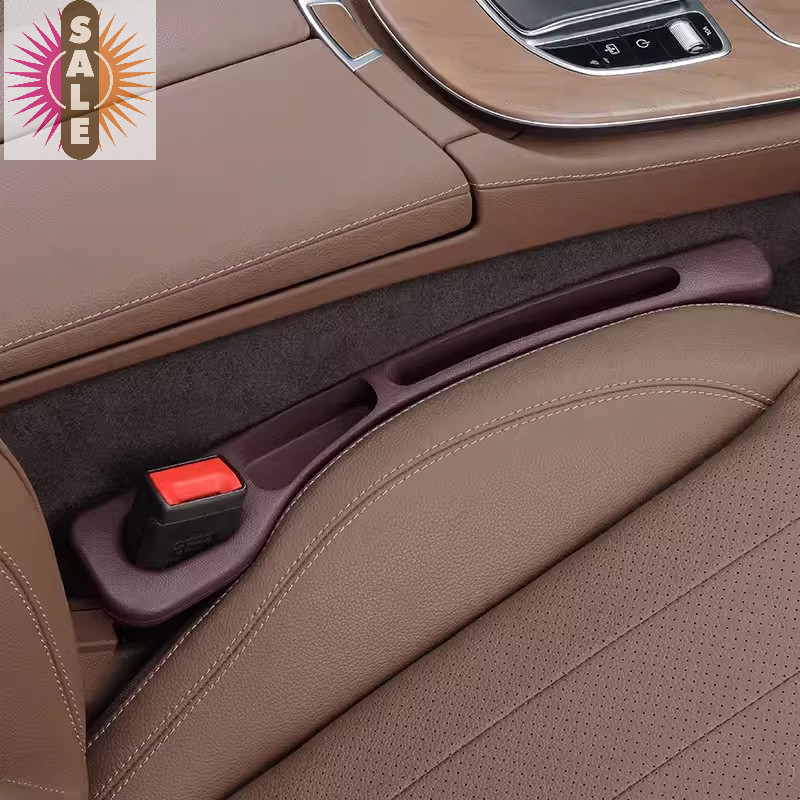บน 1 คู่ Universal Car Seat Gap Plug Strip Side Seam Car Gap Filler Leak Proof Seat Gap Storage Organizer ตกแต่งภายใน A
