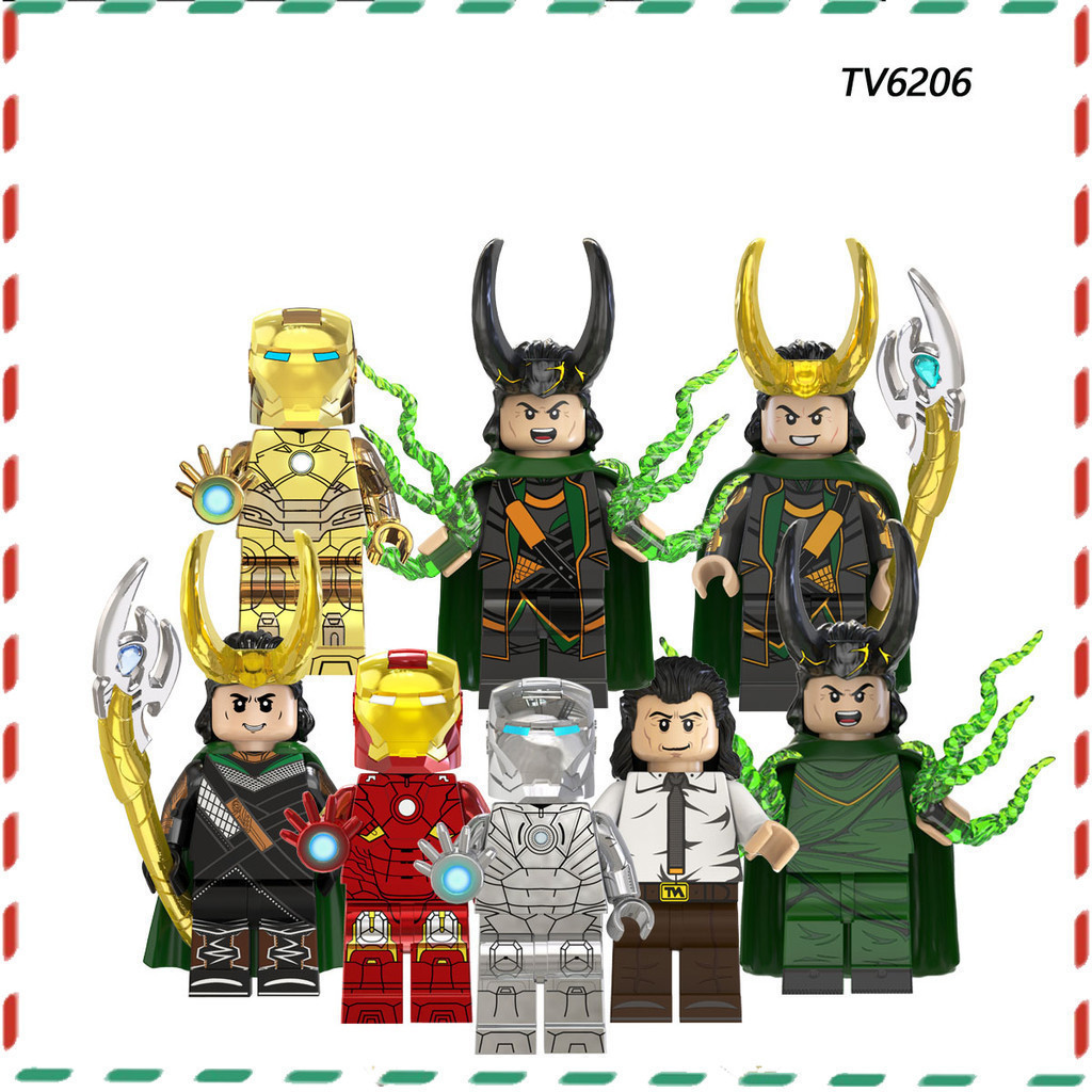 เด็ก Marvel Heroes Series Iron Man ประกอบบล็อกตัวต่อ Minifigure ของเล่นตุ๊กตาโมเดล