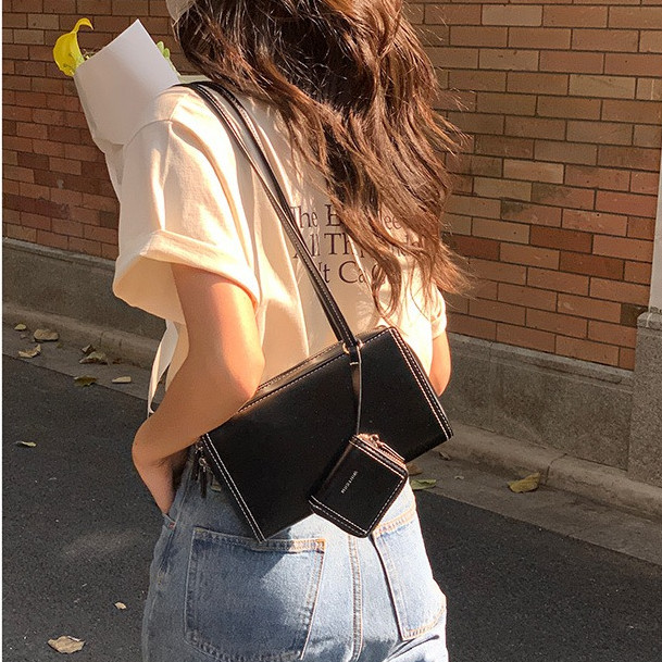 OUTLETS 🇰🇷 STAND OIL Post Bag / Black / Sand / Mocha 💯นำเข้า+ มาพร้อมกระเป๋าใส่หูฟัง