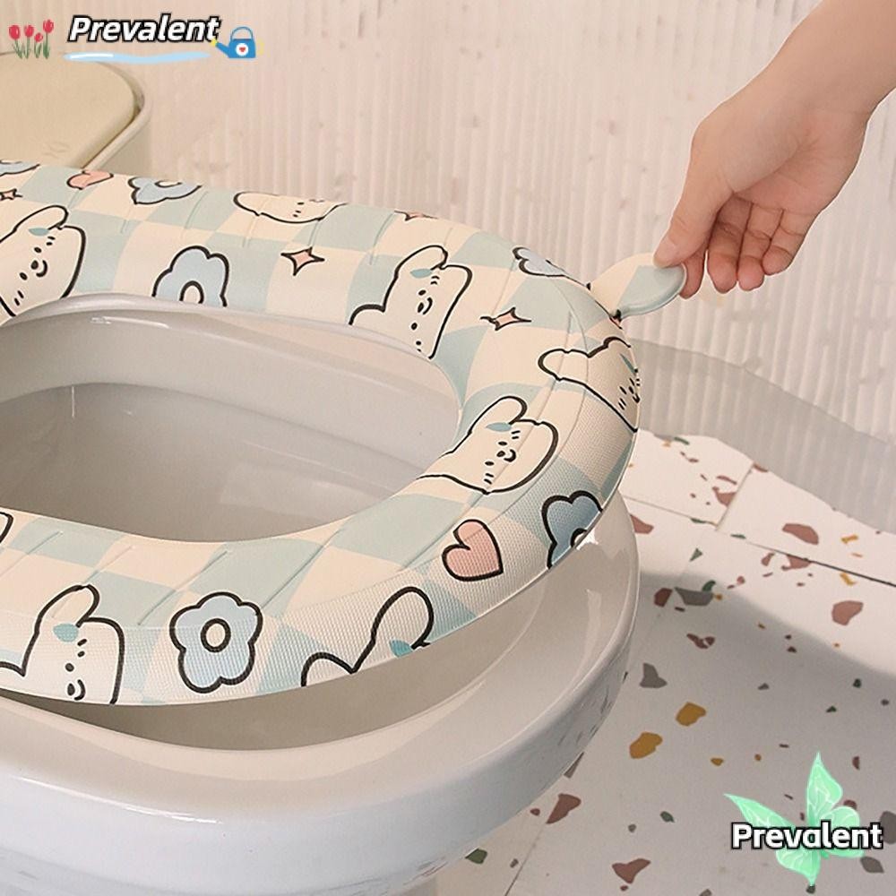 Preva ฝารองนั่งชักโครก, แผ่นรองห้องน้ําวงแหวนที่นั่งกันน้ํา, เบาะรองนั่งฝาชักโครกรูปตัว U ล้างทําความสะอาดได้ทนทาน