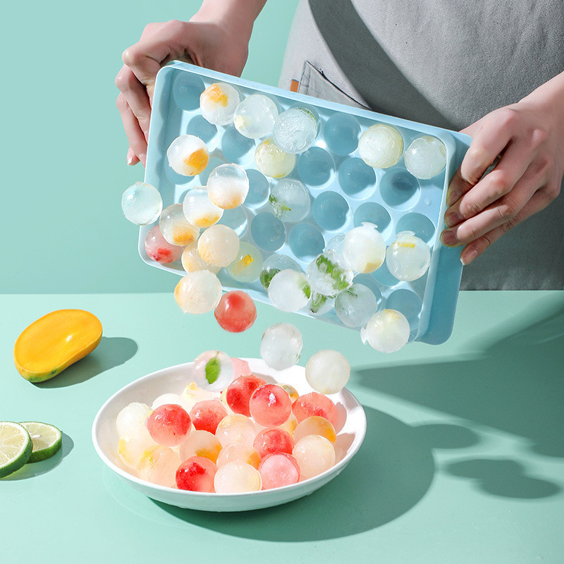 พิมพ์น้ำแข็ง พิมพ์ลูกแก้ว ที่ทำน้ำแข็ง ทำวุ้น ก้อนกลม 33 ช่อง แม่พิมพ์น้ำแข็ง - รูปที่ 5