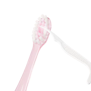 AIRKISS เดินทางแบบพกพาแปรงสีฟันพับได้ขนนุ่ ขนาดพกพา ใช้บนเครื่องบิน