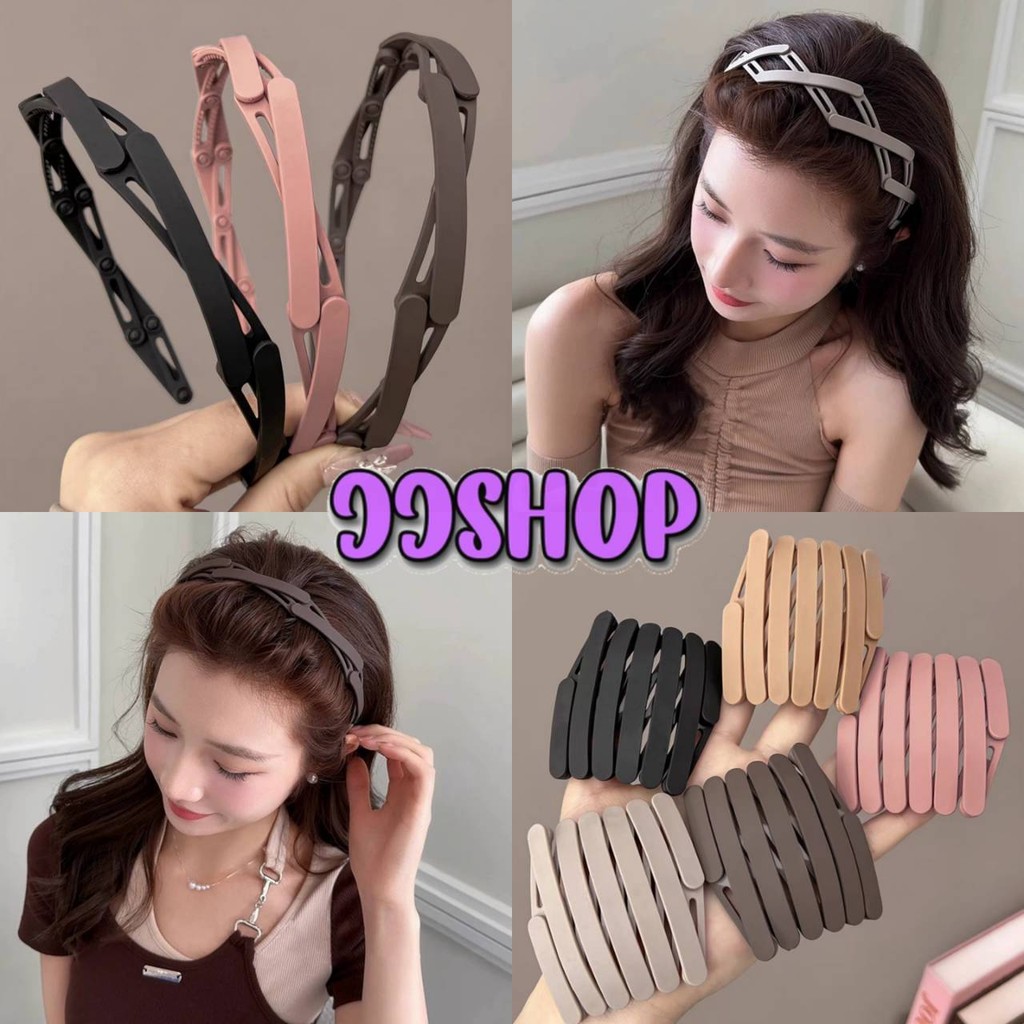 JJ Shop​ ​พร้อมส่ง ที่คาดผมพับได้ ผลิตจาดพัสดุอย่างดี น่ารักๆ มีความแข็งแรงทนทาน "TM-2"