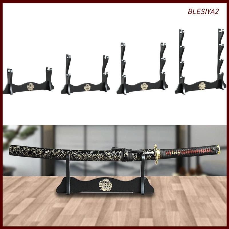 [Blesiya2] ไม้ชั้นเก็บขาตั้งเดสก์ท็อป Wakizashi Tanto ขลุ่ยขาตั้งดนตรีแนวนอน