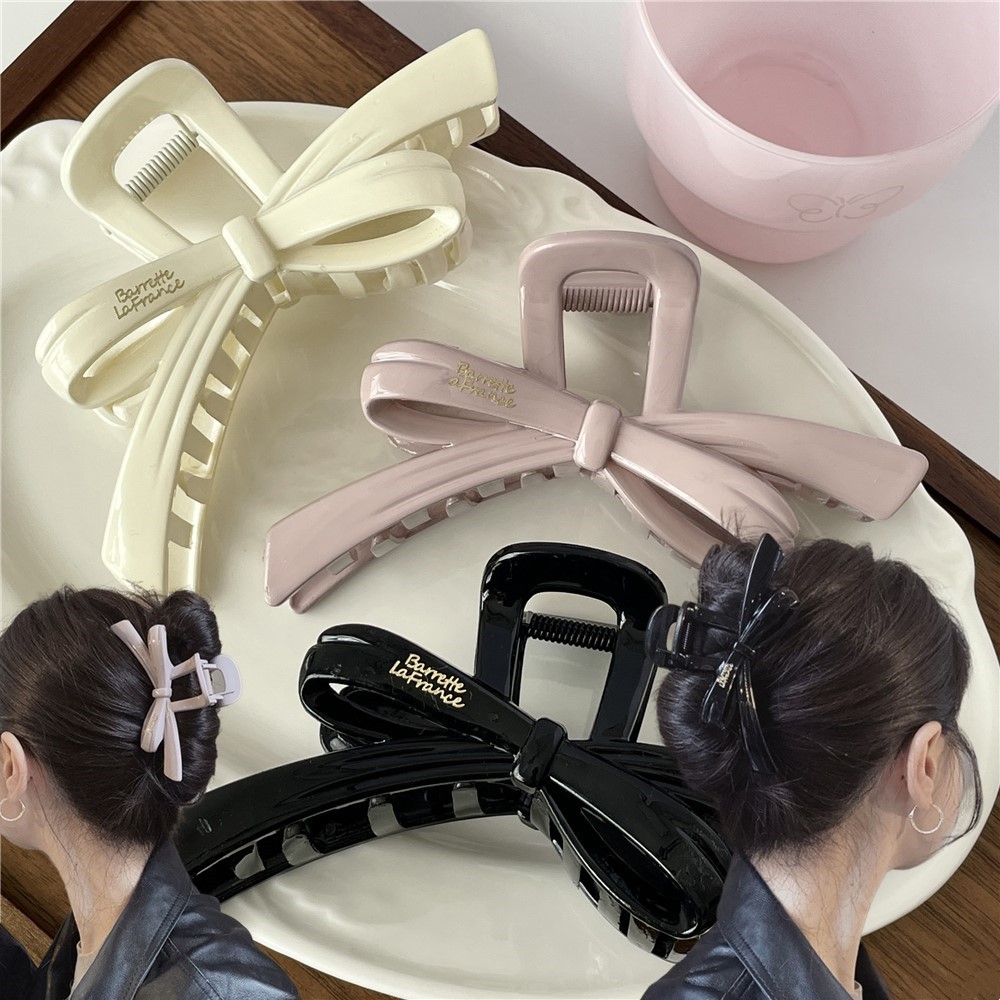 กิ๊บติดผมโบว์ลําแสงหวานเกาหลี 2024 แฟชั่นใหม่อเนกประสงค์คลิปฉลามสไตล์อินเครื่องประดับผมน่ารัก