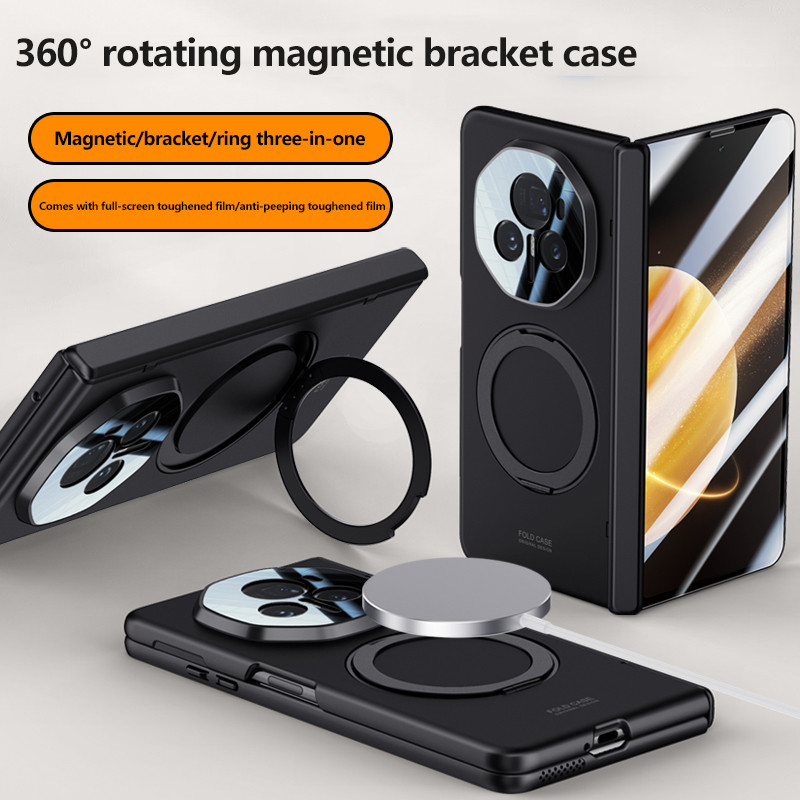 360° หมุนวงเล็บเคสโทรศัพท์กันกระแทกสําหรับ Honor Magic V3 Vs3 มาพร้อมกับฟิล์มเหนียวแบบเต็มหน้าจอ