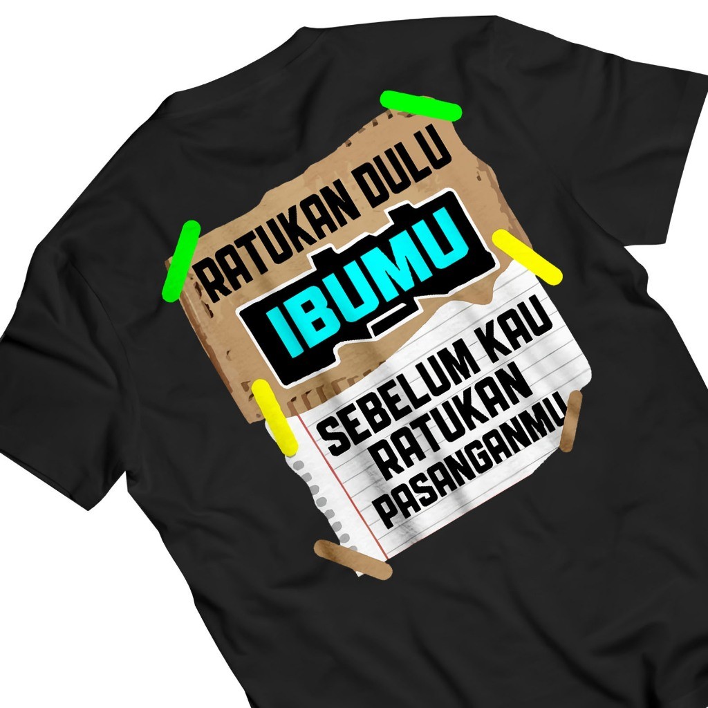 เสื้อยืด WORDS HUNDRED FIRST FOR YOUR MOTHER FRONT BACK VIRAL LATEST CURRET | เสื้อผ้าลาย | DISTRO ต