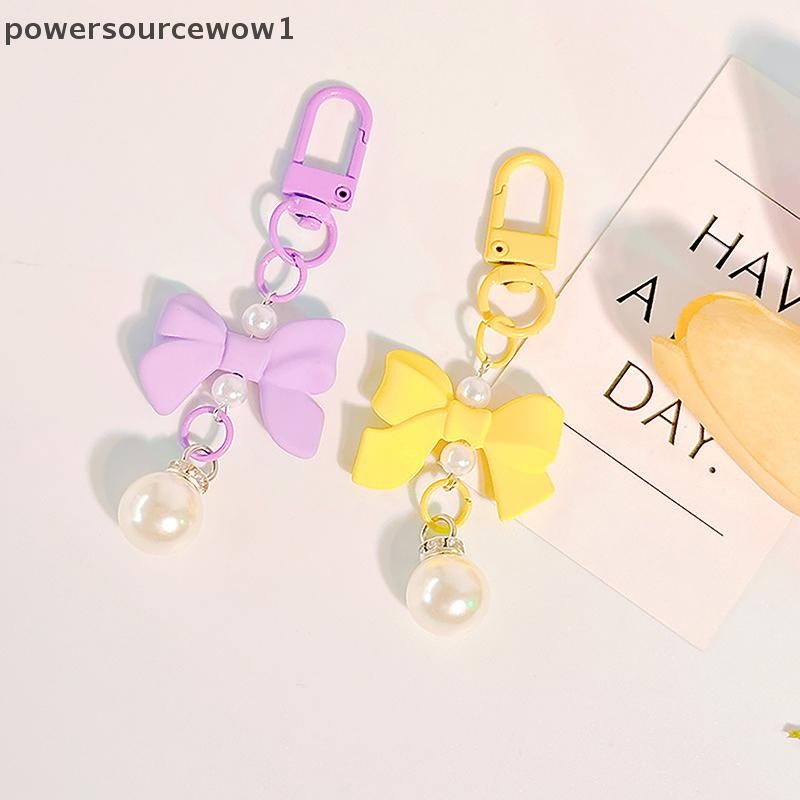 Wow Bow สีลูกกวาดจี้พวงกุญแจแฟชั่น Y2K พวงกุญแจหูฟัง Charm กระเป๋าจี้กระเป๋าถืออุปกรณ์เสริม TH