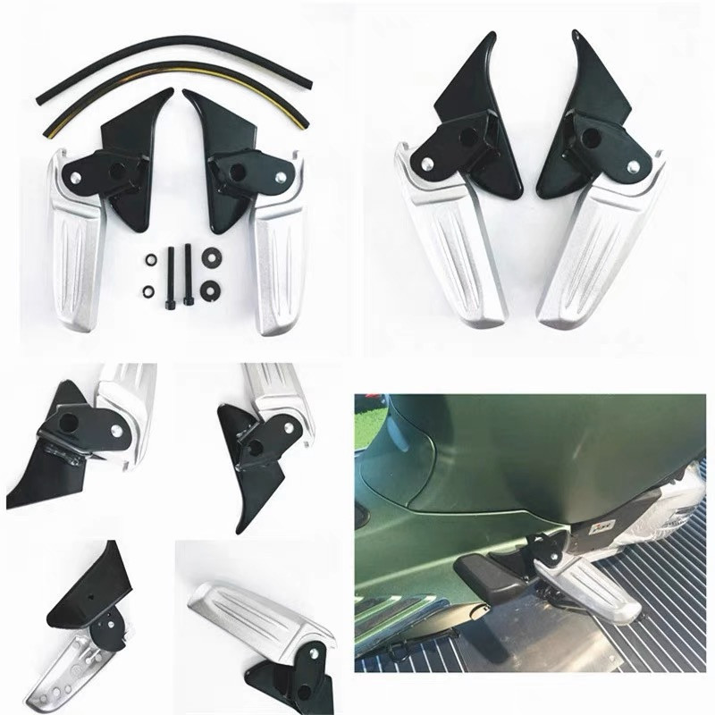 ที่พักเท้า สําหรับ ที่พักเท้าด้านหลัง พร้อมน็อตยึด Vespa Primvera LX 1 คู่