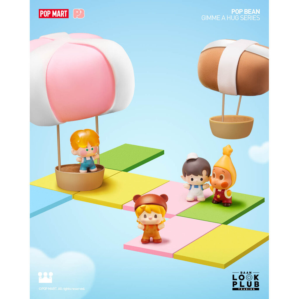 [ Pop Mart ] Pop Bean : Gimme a Hug ตุ๊กตาฟิกเกอร์ Art Toys แอคชันฟิกเกอร์ Figures ราคา ถูกที่สุด ดีลบีเคเค แกลเลอรีภาพที่ 3