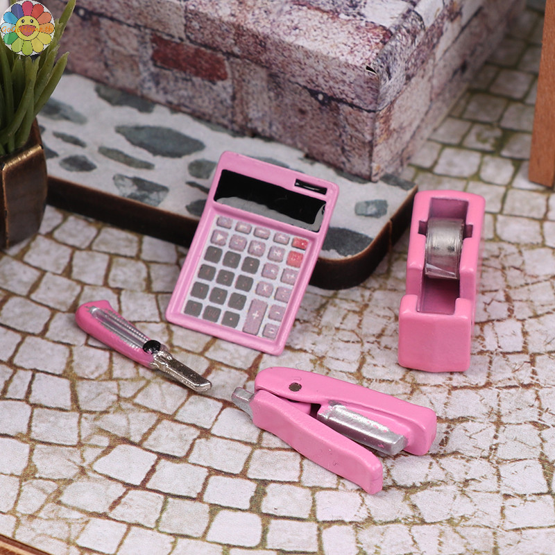 Gogo Dollhouse Mini เครื่องเขียนจําลองเครื่องตัดเทป Utility Pack อุปกรณ์การเรียนรุ่น TH