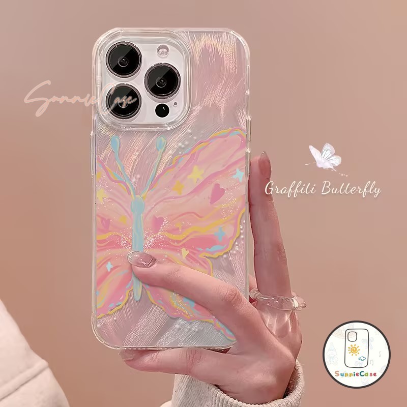 Samsung A03 A11 A21s A12 A20 A05 A15 A53 A32 A23 A50 A33 A34 A13 A04s A05s A14 A25 A51ผีเสื้อในฝัน ความหรูหรา เคส