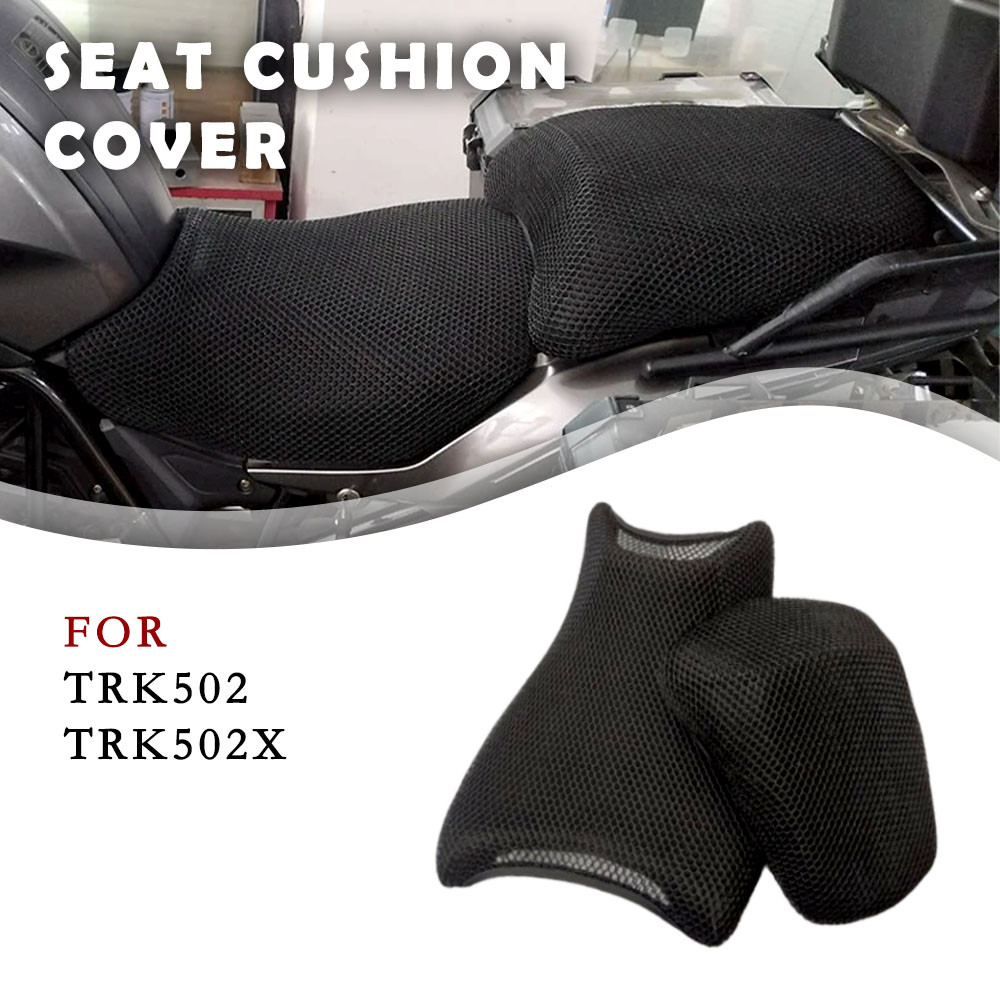 สําหรับ Benelli TRK502 TRK502X TRK 502 X 502X อุปกรณ์เสริมรถจักรยานยนต์ 3D Breathable ตาข่ายเบาะรองนั่งกันน้ํา