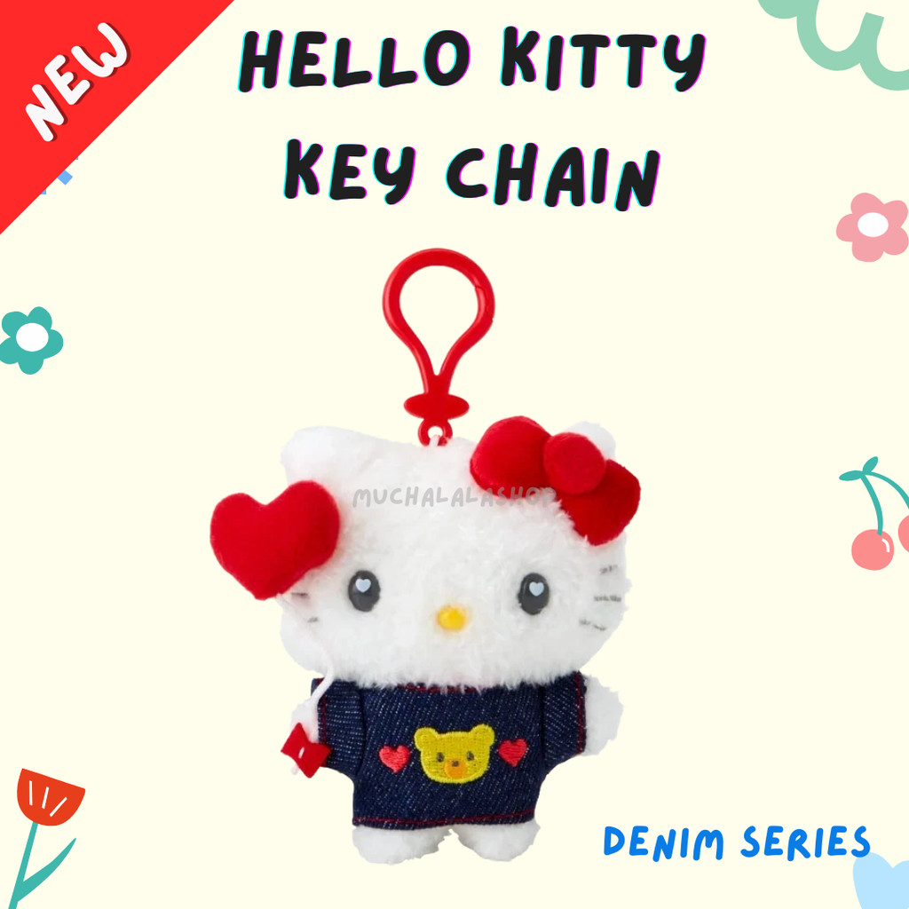 [New*พร้อมส่ง] Sanrio :: Denim Series พวงกุญแจซานริโอ้ กิ๊บซานริโอ้ แบบสุ่ม