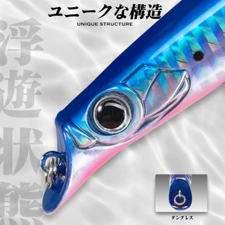 Hunthouse Minnow Fishing Lure 105 มม./18g 140 มม./17g Sasuck Lipless เหยื่อดินสอ Jerkbait Wobbler ลอยสําหรับ bass pike ประดิษฐ์