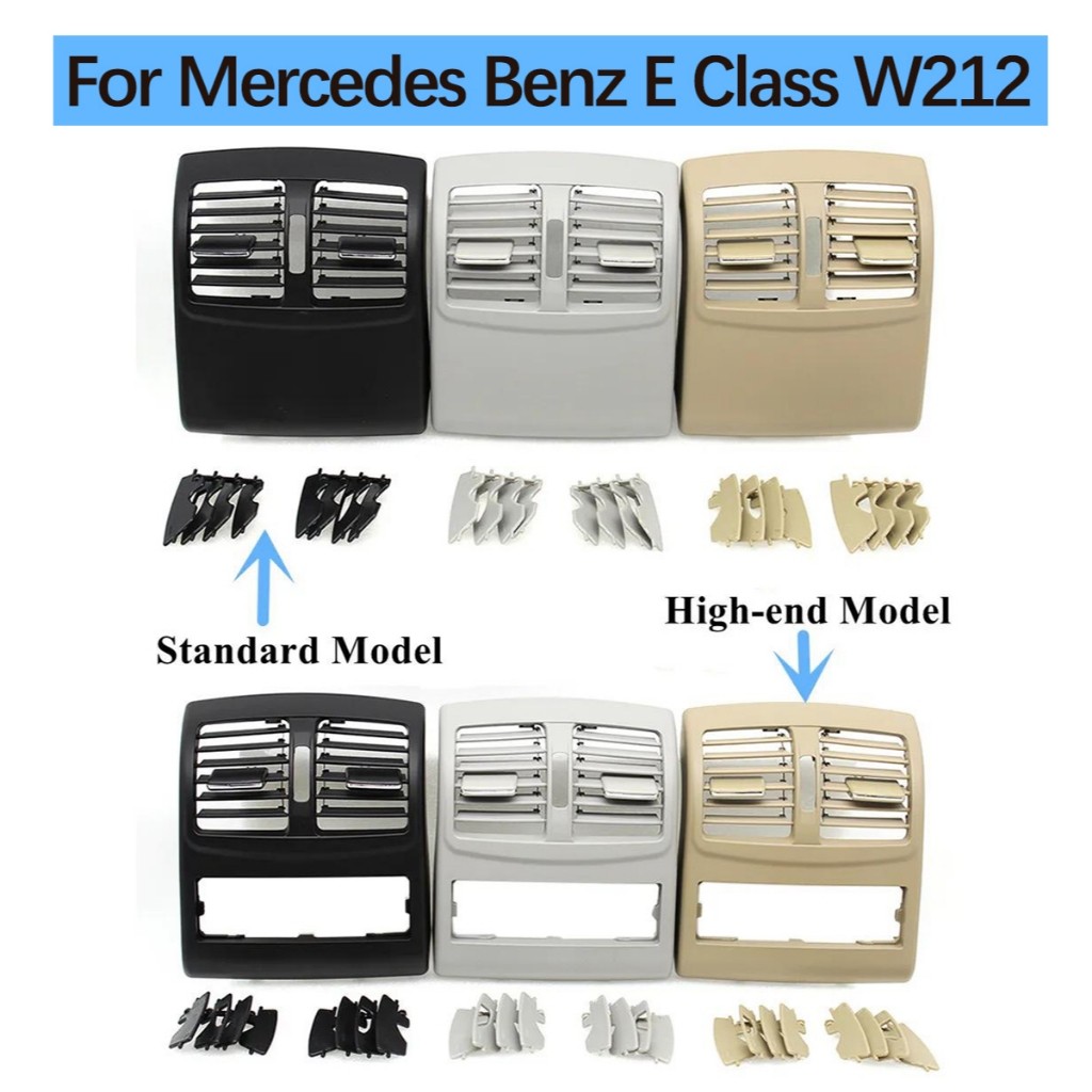 คอนโซลกลางด้านหลังเครื่องปรับอากาศตะแกรงระบายอากาศ AC Outlet กรอบสําหรับ Mercedes Benz W212 E Class 