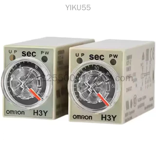 Omron รีเลย์เวลาขนาดเล็ก H3Y-4 สวิตช์จับเวลาอิเล็กทรอนิกส์แบบหน่วงเวลากําลังสูง ฐานเข็มขัด 14 พิน
