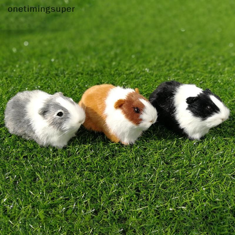 Onetimingsuper จําลองขนสัตว์ Guinea Pig ตุ๊กตาหนูแฮมสเตอร์ตุ๊กตา Plush ของเล่นตุ๊กตาสัตว์ยัดไส้สําหรับเด็กของขวัญวันเกิด OTP