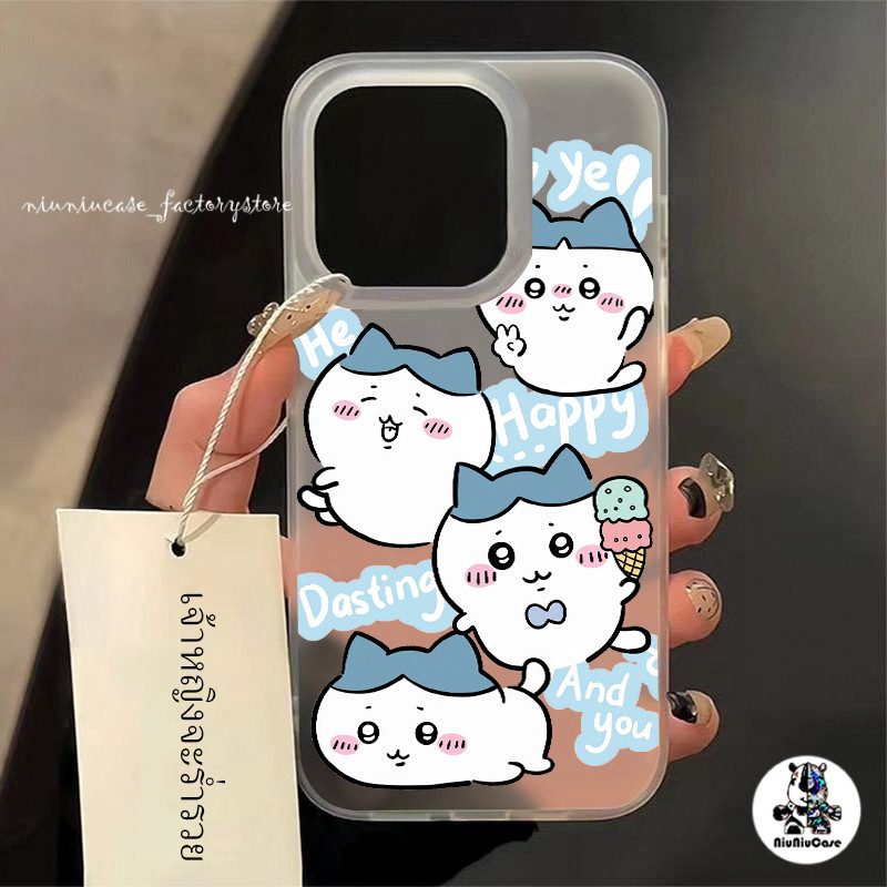 ส่งจากไทย เคสไอโฟน11 เคสโทรศัพท์ น่ารักchiikawa Matte Case For iPhone 11 12 13 14 15 Pro Max X XS Max 7P 8Plus XR เคส