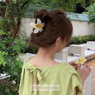 kingshopping(HDF14）กิ๊บติดผม รูปดอกไม้ สีแคนดี้ แฟชั่นฤดูใบไม้ผลิ สไตล์แฟรี่ สําหรับวันหยุดริมทะเล