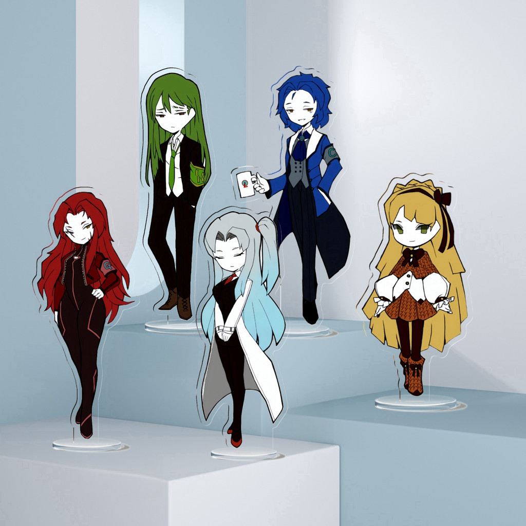 Lobotomy Corporation ยืนอะนิเมะ KeyChain ห้องสมุด Ruina ผู้ชาย Key Chain สําหรับผู้หญิงพิมพ์รูปอะคริ