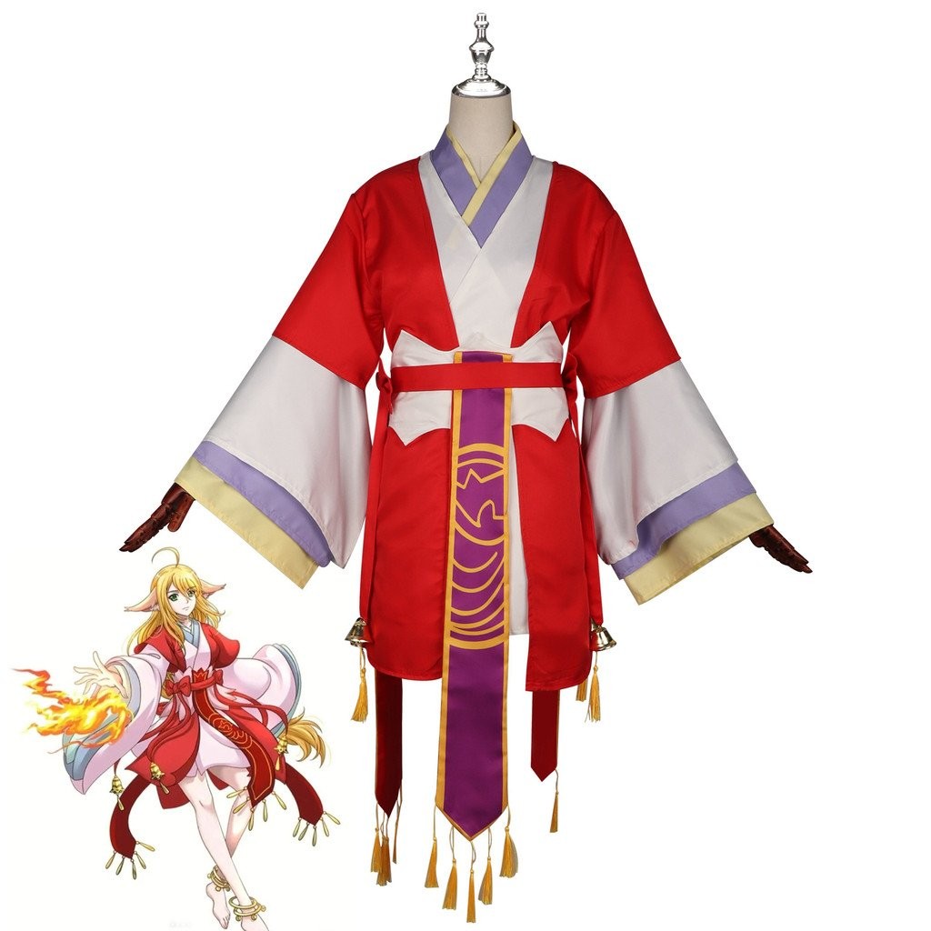 สินค้าใหม่ Fox Demon Little Matchmaker Cos เสื้อผ้า Tushan สองมิติ Susu Cos เสื้อผ้า Tushan Red Cos 