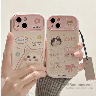 หมีน่ารักคู่เคสโทรศัพท์สําหรับiPhone 16 15 14 13 12 11 Pro Max X Xr XsMax 7 8 Plus SE2020