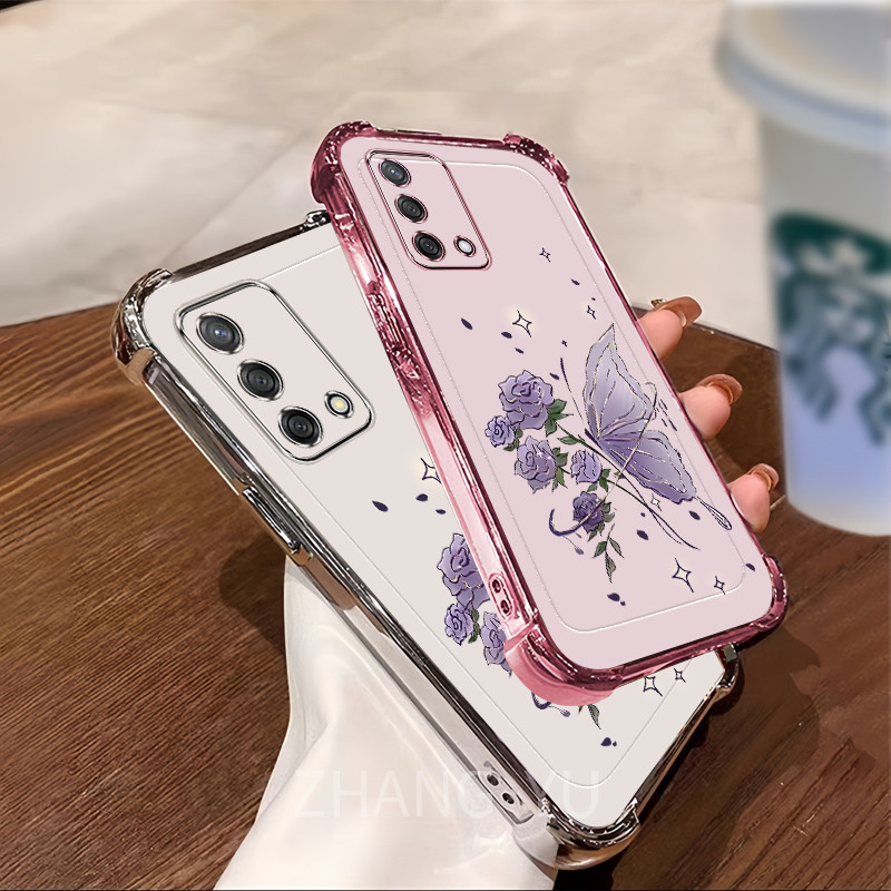 เคส OPPO A74 4G A95 F19 เคสโทรศัพท์ ซิลิโคน ป้องกันสี่มุม CHD