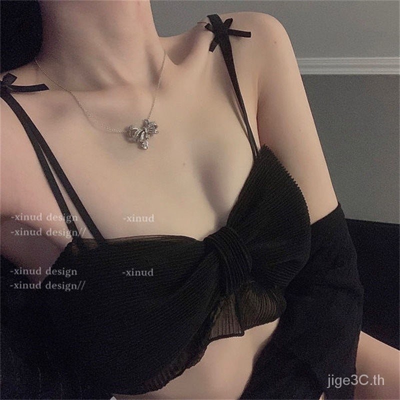 ขนาด32-38ab แฟชั่นลูกไม้นุ่ม Bow Comfort เยาวชนสาวไร้สาย Bra ผู้หญิงไม่มีรอยต่อ tsoft ชุดชั้นใน Push