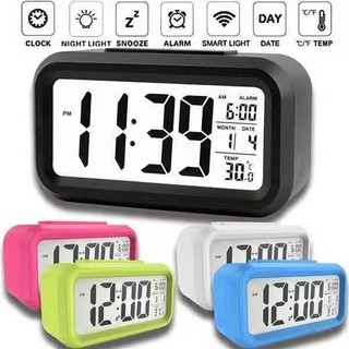 Talking English Led Alarm Clock Speaking Time and Temperature Digital Bedroom Snooze Alarm Clock Digital Backlight LED Display Table Alarm Clock Alarm Clock Loud Sound