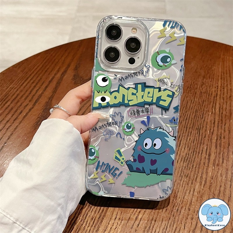แฟชั่น Toy Story เอเลี่ยน Monster เงาลูกฟูก เข้ากันได้เคสไอโฟน 13 11 15 12 14 Pro Max XR 8 7 Plus X XS Max SE 2020 เคส