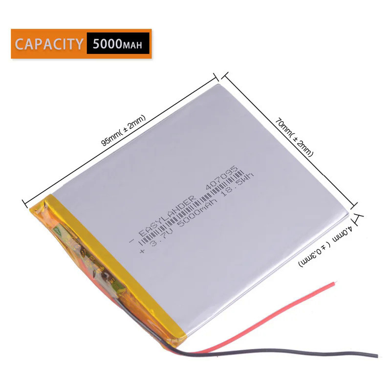 357095 3.7V 5000mah (polymer lithium ion battery) Li-ion battery for tablet pc 7 inch MP3 MP4 357096