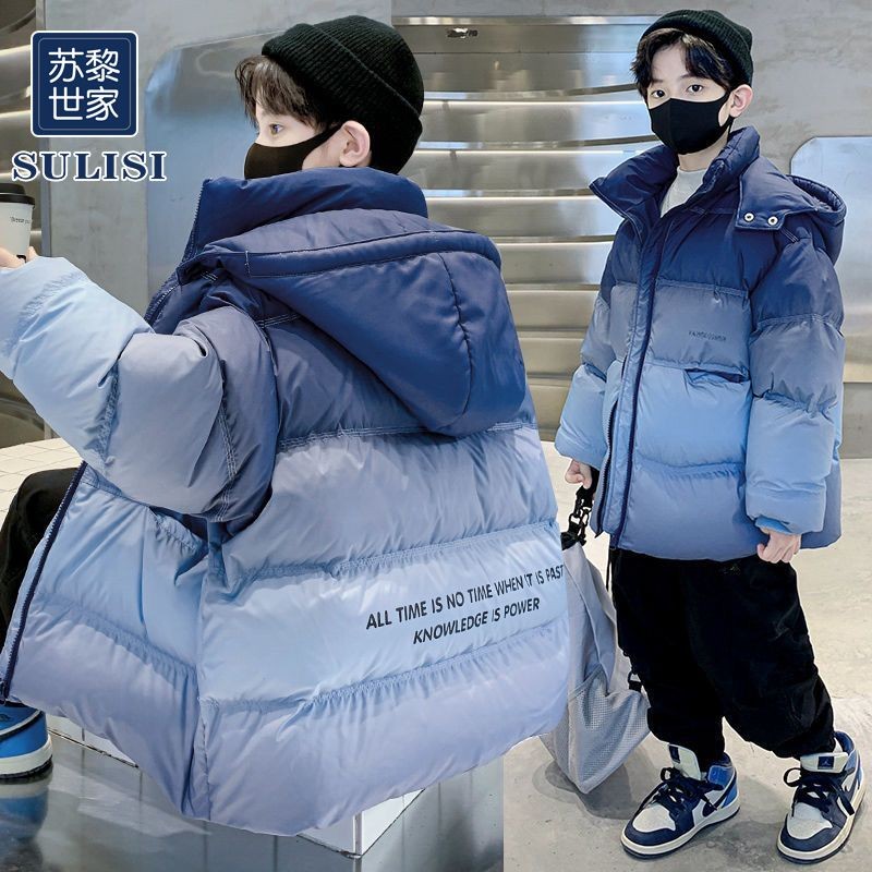 ฤดูหนาวใหม่ - เด็กชายเสื้อผ้าฝ้ายผ้านวมเกาหลีเด็กสบาย ๆ หนาเสื้อโค้ทที่อบอุ่น