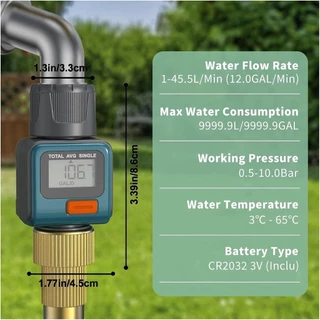 เครื่องวัดอัตราการไหล ปริมาณการใช้ของน้ำ Flow Meter Counter (รุ่น FML-04)