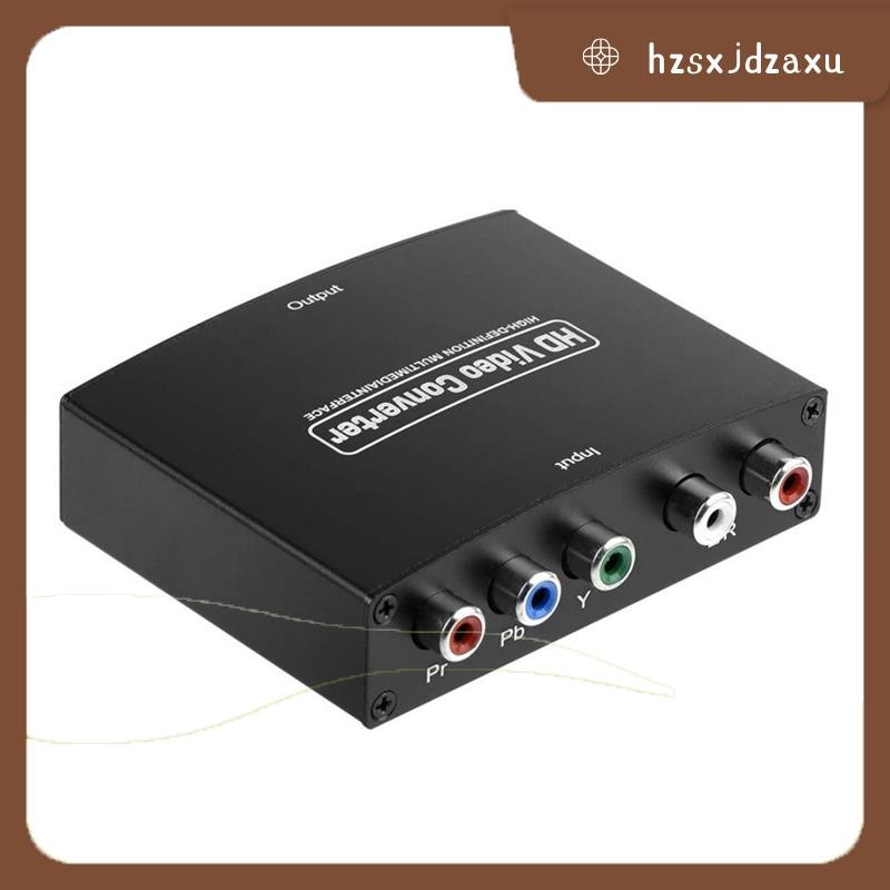 hzsxjdzaxu1 ชุด Black Ypbpr+L/Raudio to HDMI-Compatible Converter Ypbpr to HDMI Component to HDMI HighDefinition Converter