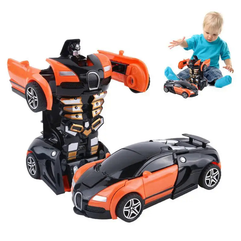 Transforming Cars Toys Toy Cars Robot Car Action Figures Toddler Cars 2 In 1 Transform Car Pull Back