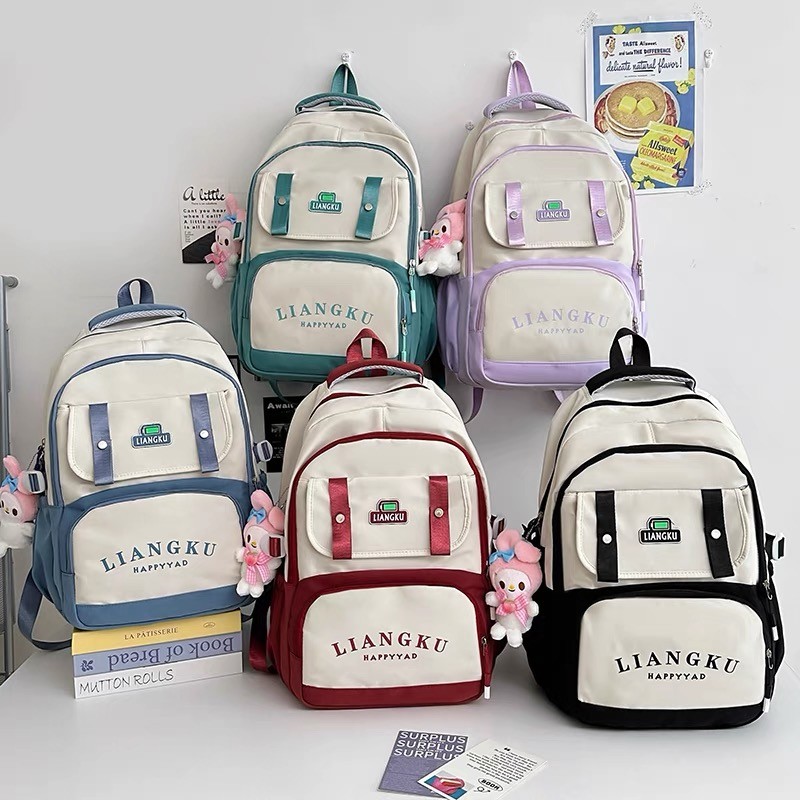 กระเป๋าเปเกาหลีใต้ เป้กันน้ำความจุสูง สะพายหลังผู้หญิงbackpack