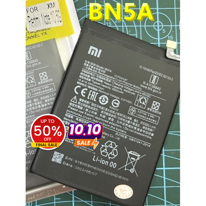 Battery Redmi Note 10 5g BN5A แบต Xiaomi Redmi Note 10 (5G)Redmi Note 10 5G Redmi Note10 5g