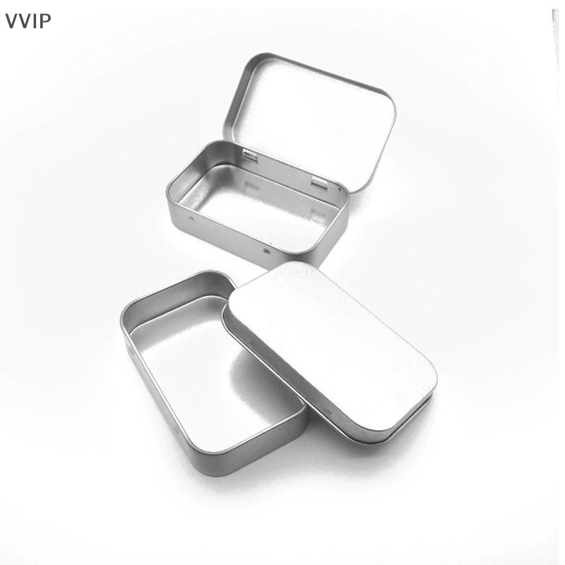 Vvth Mini กล่องโลหะดีบุก-Plated สไลด์กล่องเก็บเครื่องประดับงานแต่งงาน Pill Cases กล่องแบบพกพาคอนเทนเนอร์เครื่องสําอางค์ VVTH