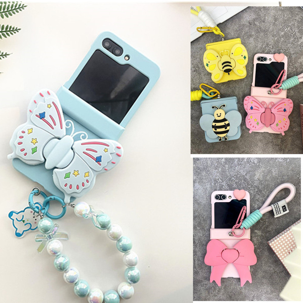 Luken Diy Bee Stand PC บานพับสําหรับ Samsung Galaxy Z Flip6 กรณี Z flip 5 4 3 Motorola Razr40 ultra 