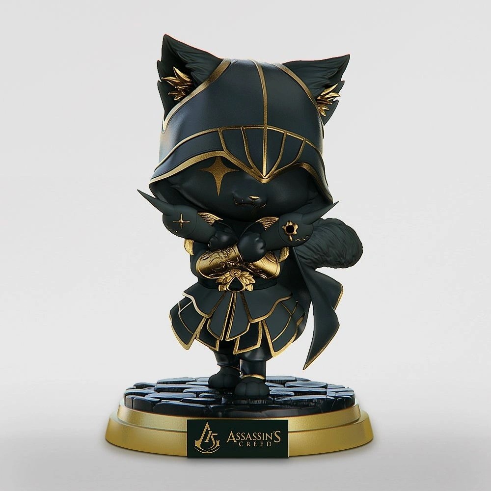 Assassin's Creed Assassin Meow Tiao Series Peripheral Origin Brotherhood Hall Blind Box Hands Decora