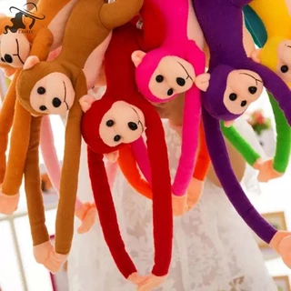 Lishu 60 ซม.แขนยาวหางลิงตุ๊กตา Plush ผ้าม่านเด็ก Sleeping Appease สัตว์ของเล่นรถตกแต่งวันวาเลนไทน์ Gi th