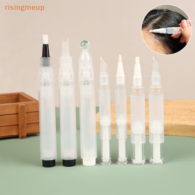 [risingmeup] 3/5/7ml Scalp Applicator Liquid Pen สําหรับผมเย็บ Potion Applicator เครื่องสําอางขวดเปล่านวดหนังศีรษะ