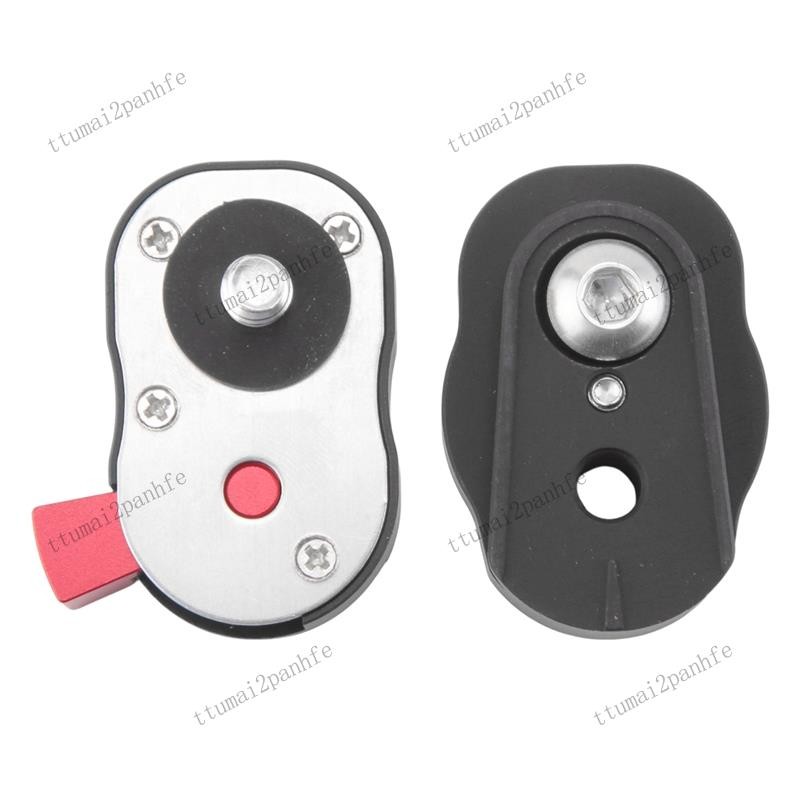 Field Monitor Quick Release Plate สําหรับ LCD Monitor Magic Arm ไฟ LED กล้องกล้องวิดีโอ Rig พร้อมรูสกรู 1/4 นิ้ว