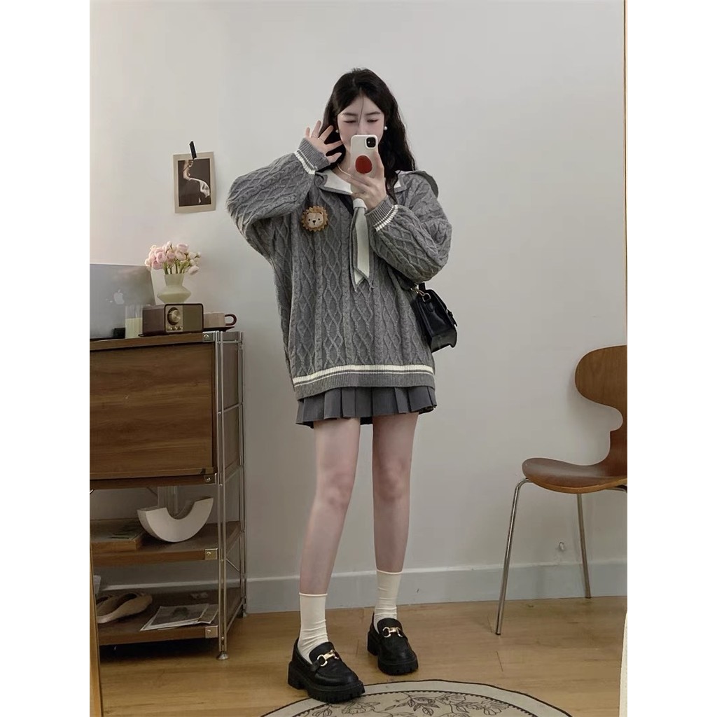 เสื้อกันหนาวฤดูใบไม้ร่วงขนาดบวกเสื้อคลุมด้านบนของผู้หญิง