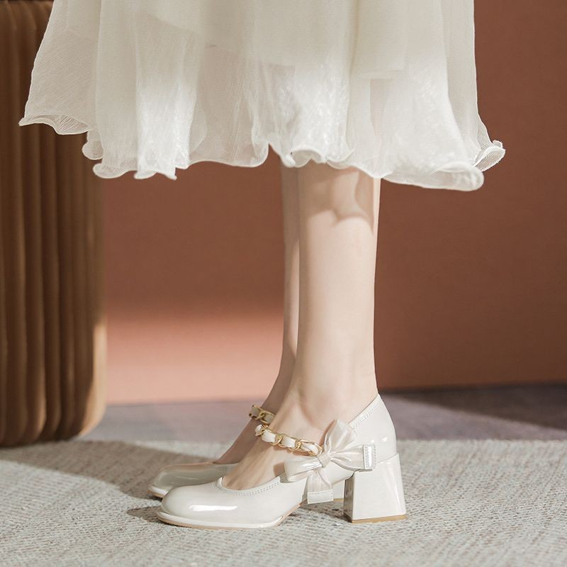 แมรี่เจน กันลื่น Mary Jane Breathable Mary Jane Soft Sole สไตล์ใหม่นักเรียนเวอร์ชั่นเกาหลี